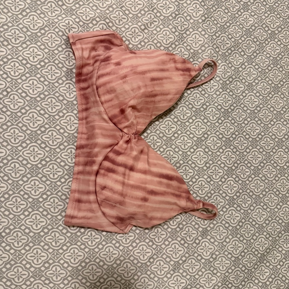 Pink Tie-Dye bikini top